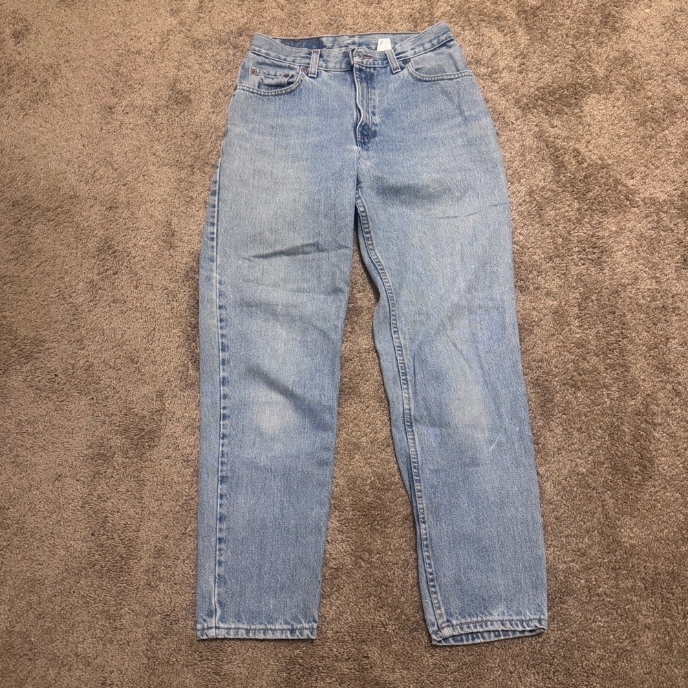 Vintage Levis 550 Jeans Womens 8 Blue Denim Relaxed Fit Tapered Leg High Rise